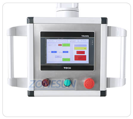 Painel de controle da máquina de enchimento de motor servo