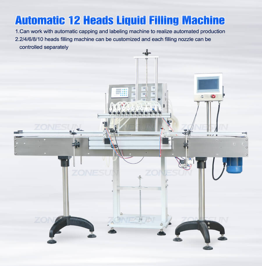 Máquina de enchimento automática de 12 cabeças