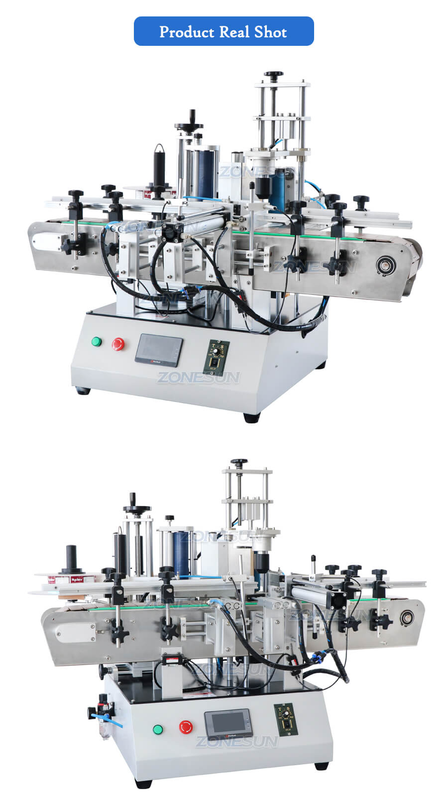 Máquina de rotulagem automática de garrafas hexagon