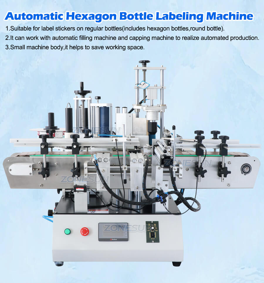 Automatic Hexagon Bottle Labeling Machine