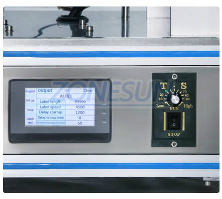 Operation Panle of ZS-TB150PB Automatic Flat Surface Labeling Machine