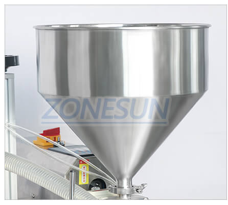 Hopper of Desktop Automatic Rotor Pump Paste Filling Machine