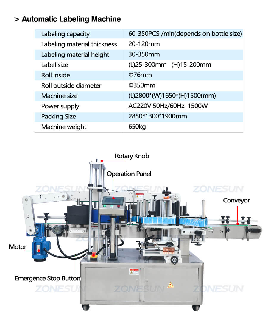 Double Side Labeling Machine