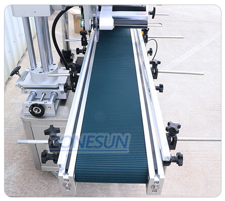 conveyor of automatic top side labeler