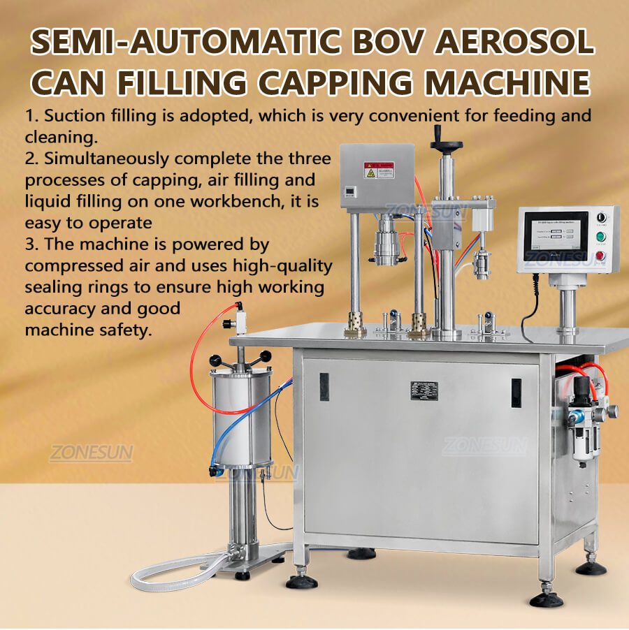 Paint Spray Cans Filling Sealing Machine