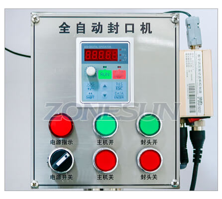 Control Panel of Automatic Beer Bottle Crown Aluminum Capping Machine