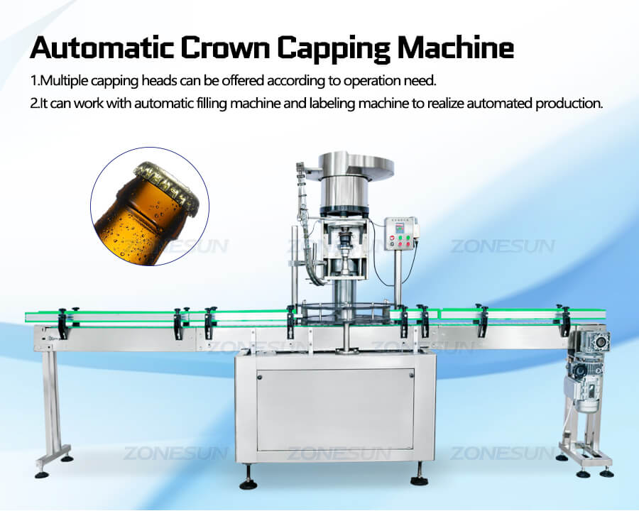 Automatic Beer Bottle Crown Aluminum Capping Machine