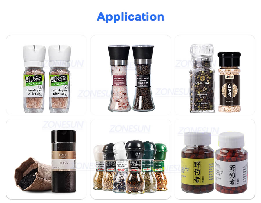 Application of Bottled Spice Filling Machine