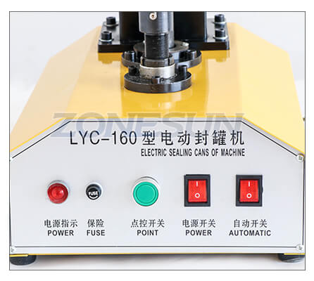 Operation Panel of Semi-automatic Can Seaming Machine