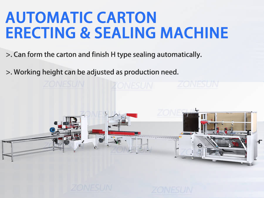 Carton Erector and Sealing Machine