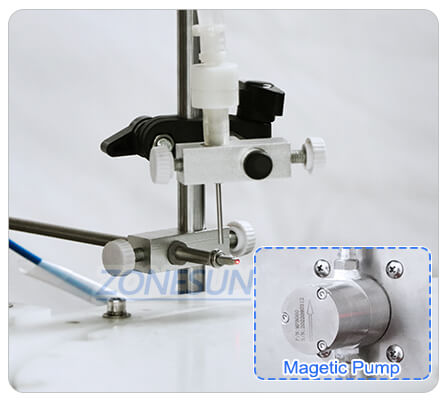 Bomba magnética da máquina de preenchimento de monobloco automática de mesa