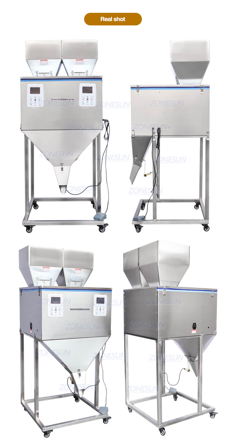 Double Heads Granule Filling Machine