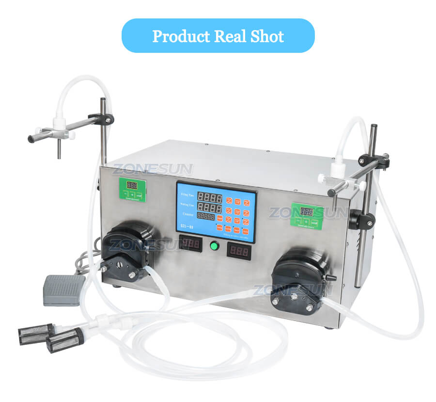 Double Head Peristaltic Pump Filling Machine