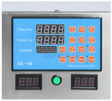 Operation Panel of Double Head Peristaltic Pump Filling Machine