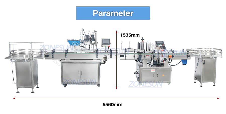 Dimension of Essential Oil Filling Line