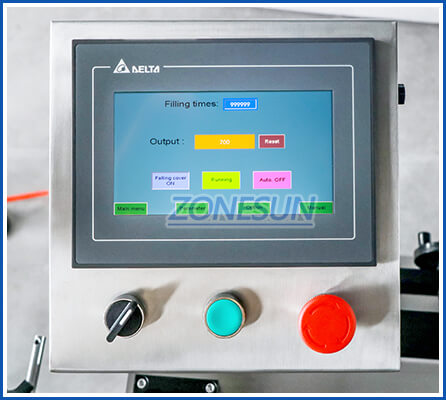control panel of F-style bottle capping machine