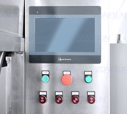 Control Panel of Fire Extinguisher Packaging Line