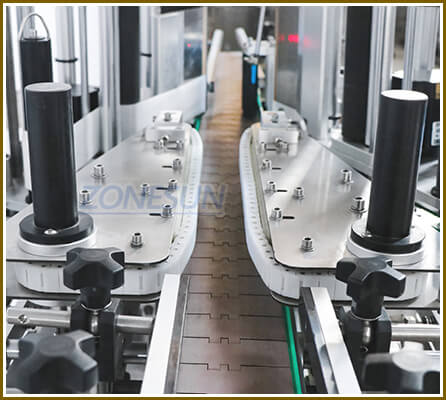 Guiding Structure of Flat & Round Bottle Labeling Machine
