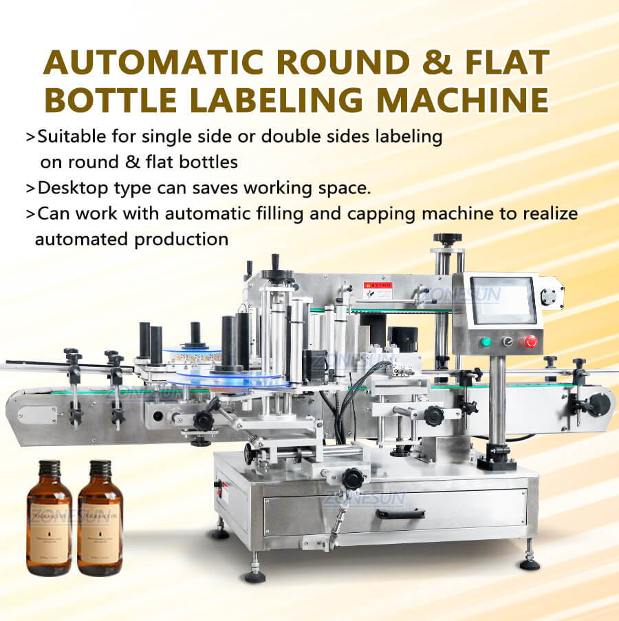 Flat & Round Bottle Labeling Machine