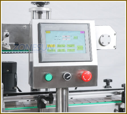 Painel de controle de máquina de rotulagem de garrafa plana e redonda