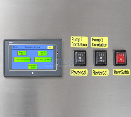 Control Panel of Semi-automatic Candle Filling Machine