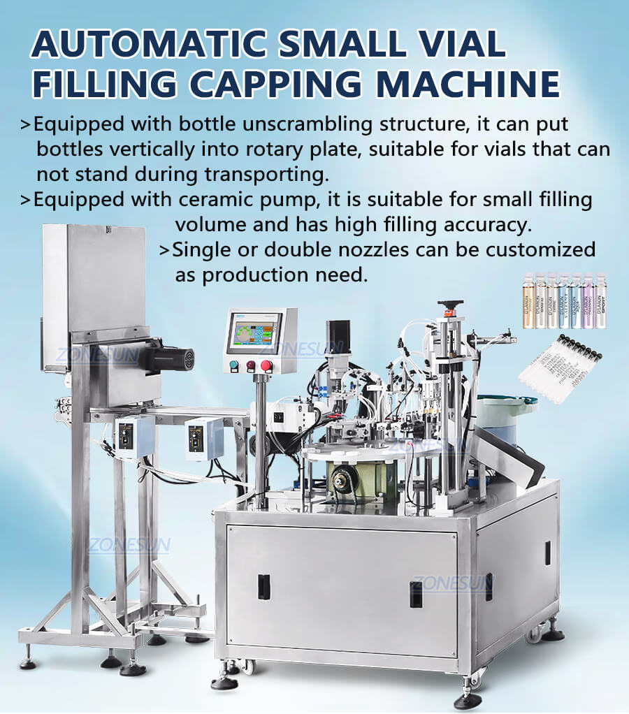 Perfume Vial Filling Capping Machine