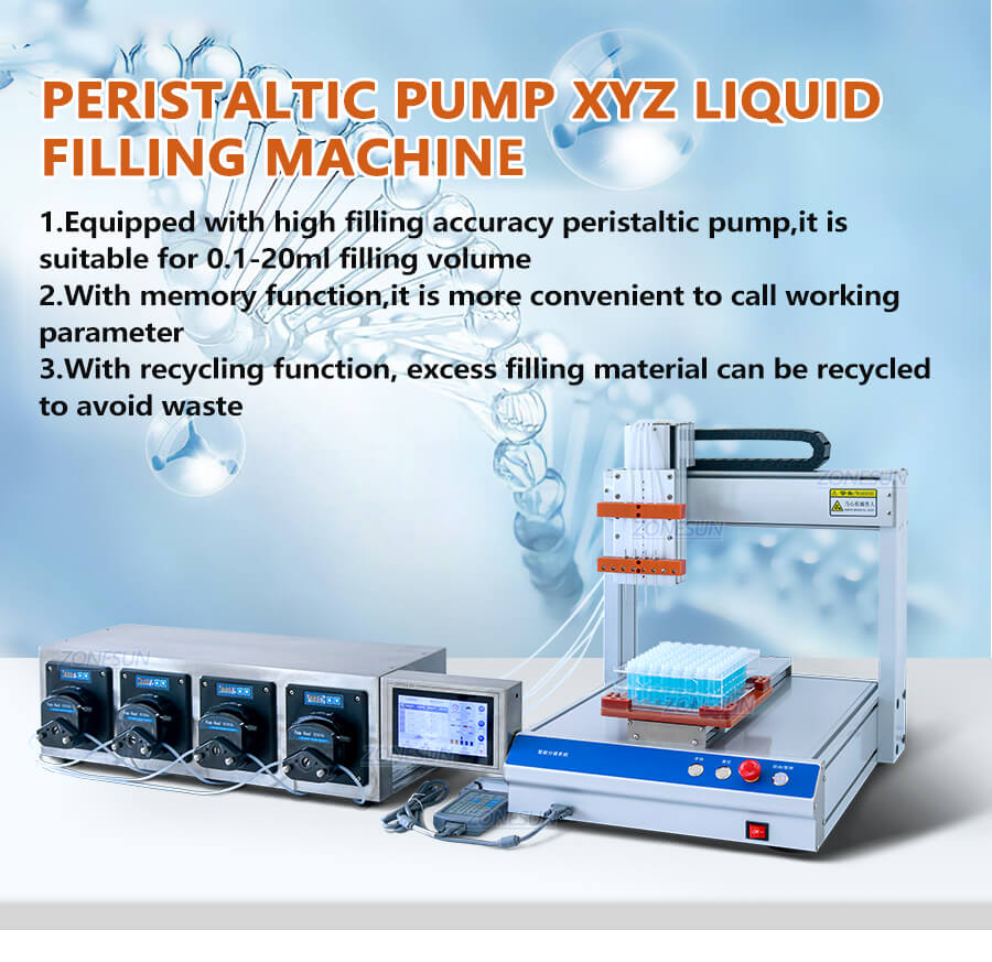 High Accuracy Peristaltic Pump Filling Machine