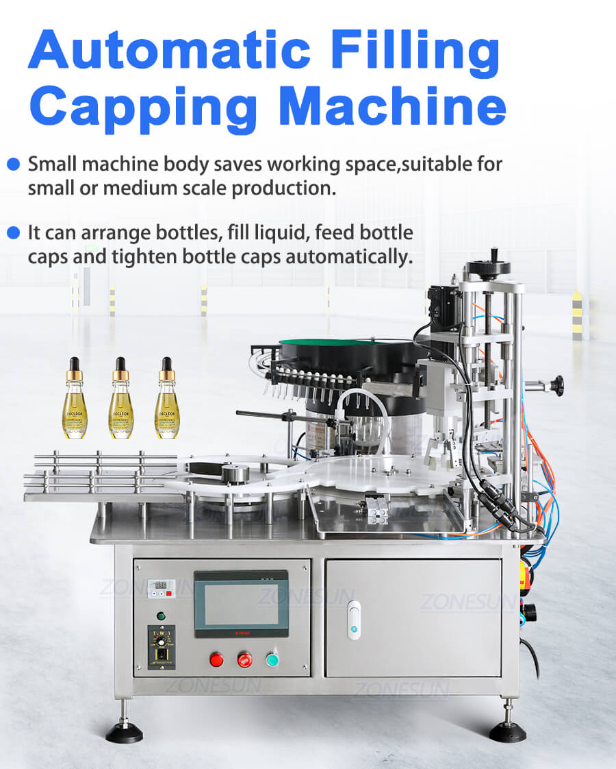 Dropper Bottle Filling Capping Machine For JOJOBA Oil