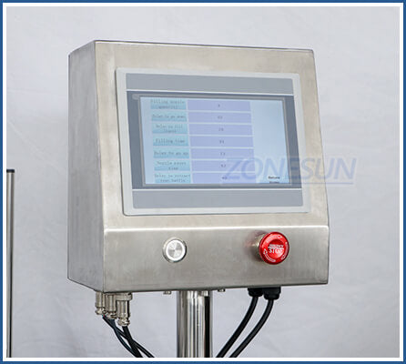 Control Panel of Automatic Magnetic Pump Liquid Filling Machine