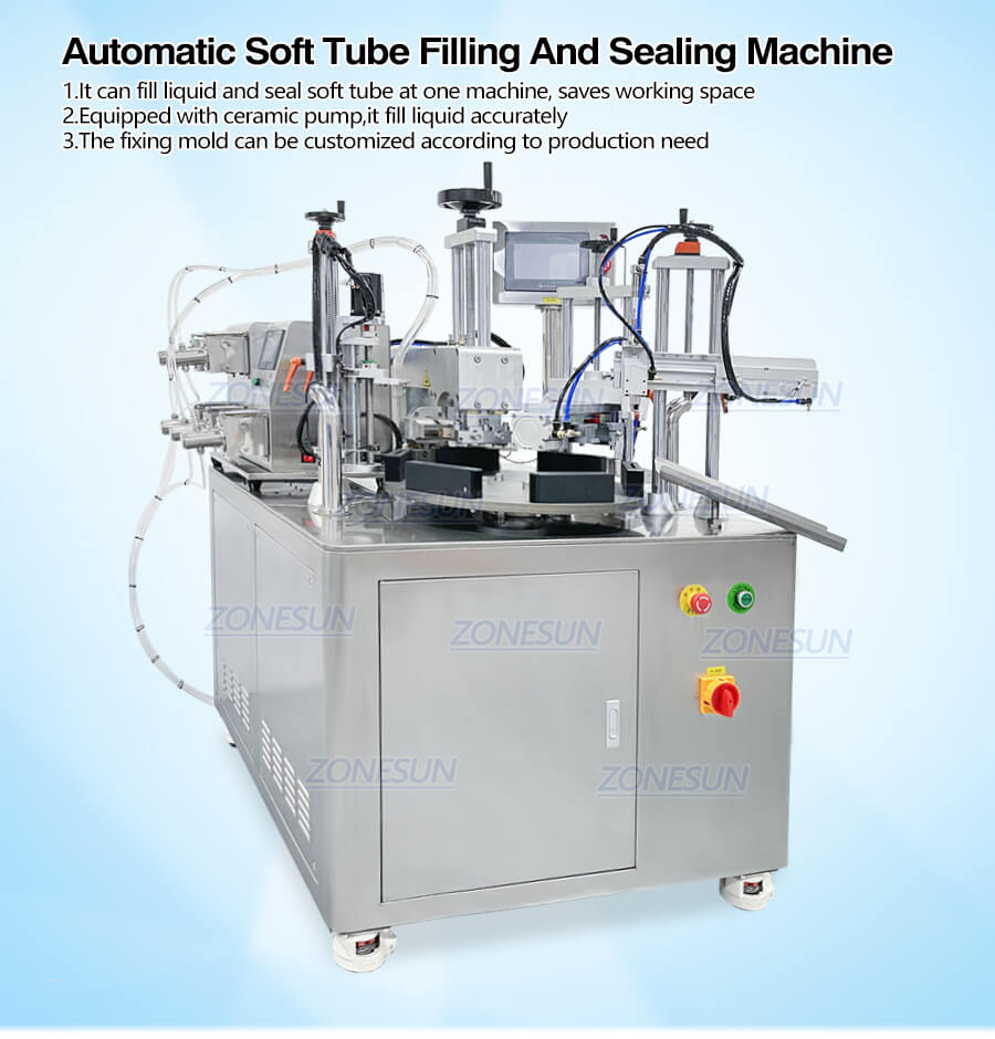 Máquina de vedação de enchimento de tubo de tira monodose