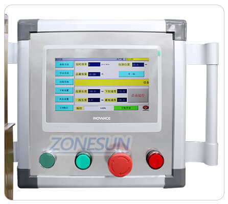 Painel de controle da máquina de vedação de enchimento de sachet de mel