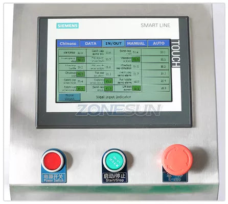 Control Panel of Trigger Pump Capping Machine