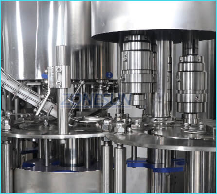 capping structure of mineral water packing machine