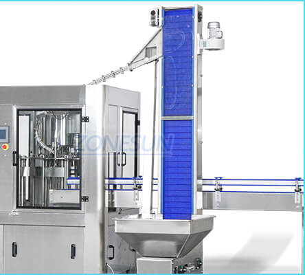 cap elevator of mineral water packing machine