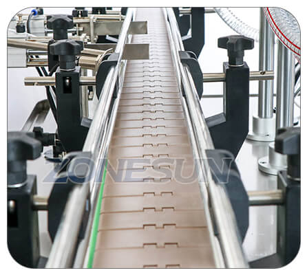 Conveyor Belt of Paste Piston Pump Filling Machine With Mixer Heater