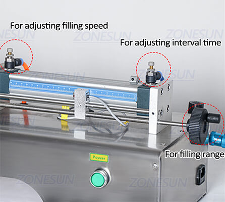 Cylinder of Piston Pump Paste Filling Machine With Conveyor