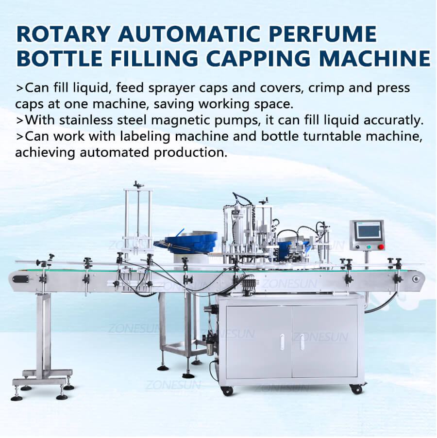 Mașină automată de umplere a parfumurilor de parfumuri