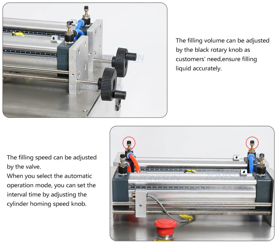 Details of Double Nozzle Piston Liquid Filling Machine