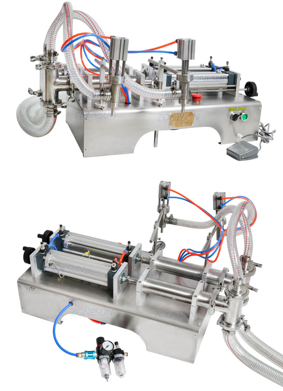 Double Nozzle Piston Liquid Filling Machine