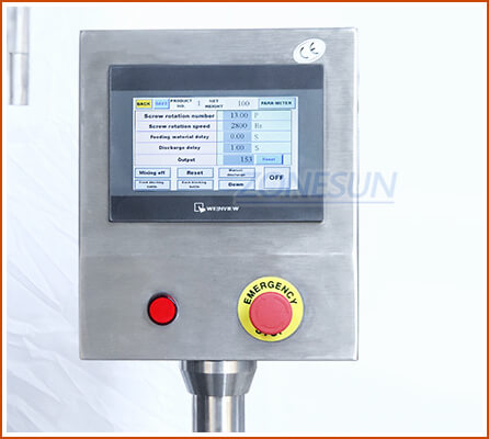 Control Panel of Automatic Powder Filling Machine