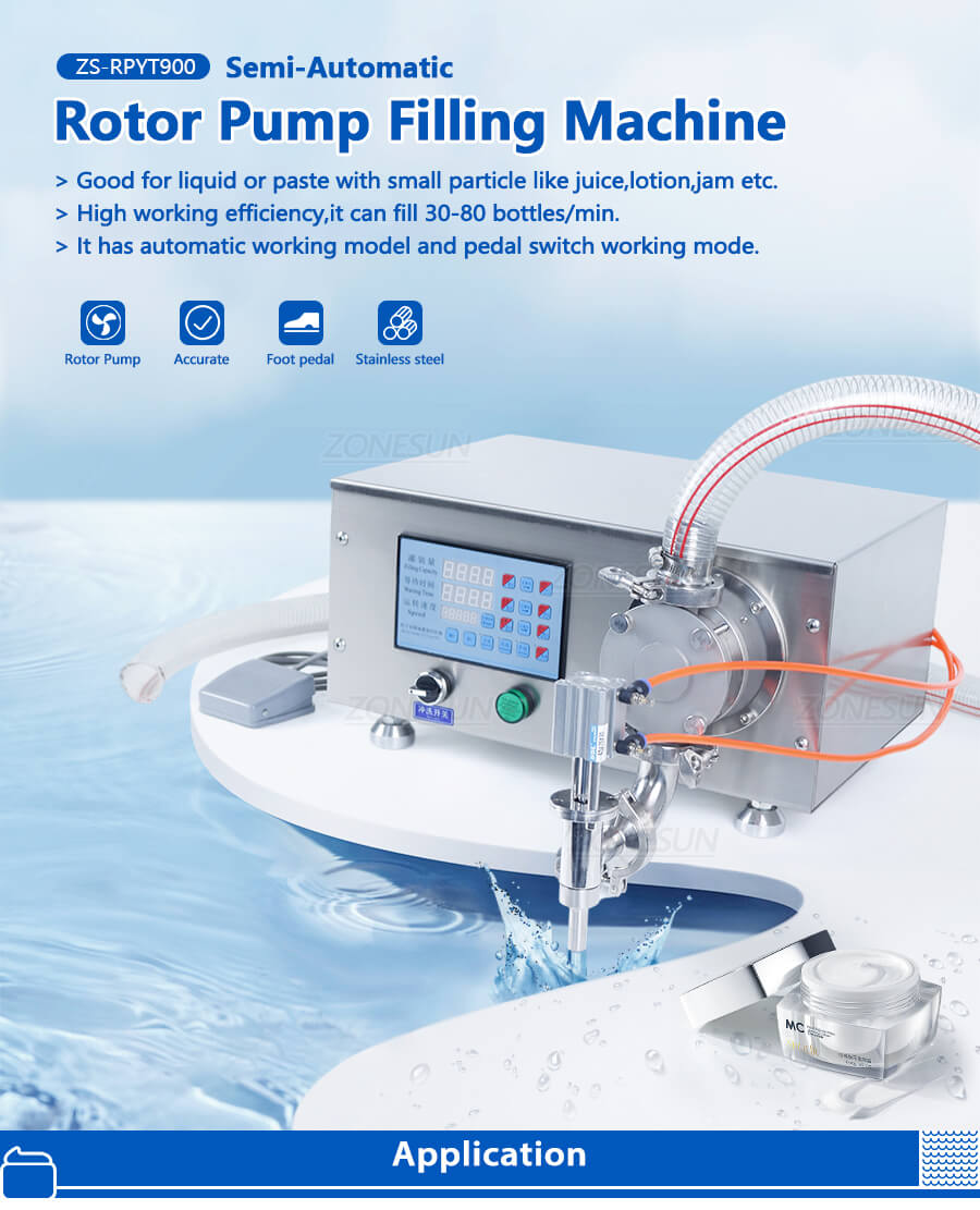 Rotor Pump Paste Filling Machine