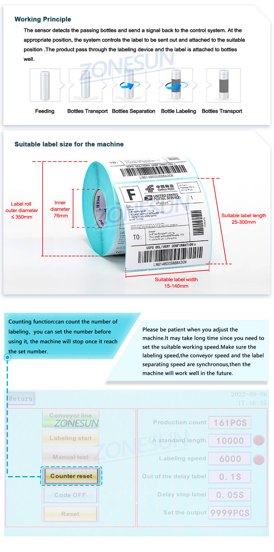 Suitable Label Size for Round Bottle Labeling Machine