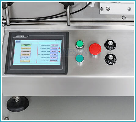 Control Panel of Round Bottle Labeling Machine