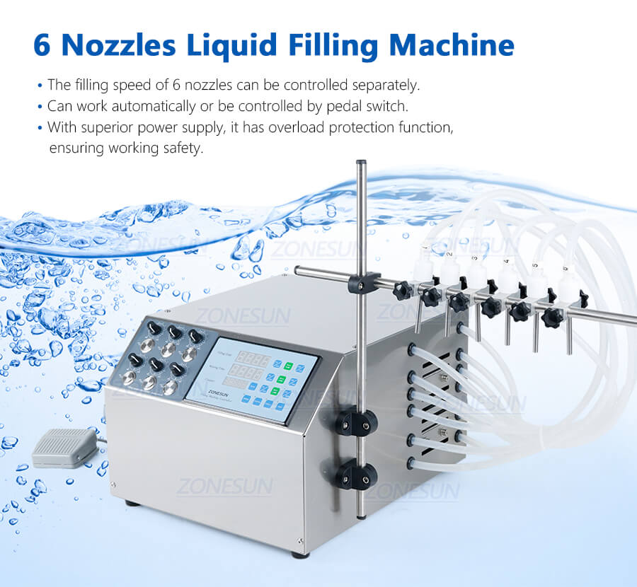 Máquina de encher líquido ZS-DPYT6P
