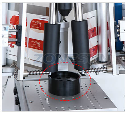Fixando molde de máquina de rotulagem lateral dupla semi-automática