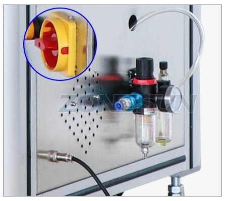 Separador de óleo de água da máquina de rotulagem lateral semi-automática dupla