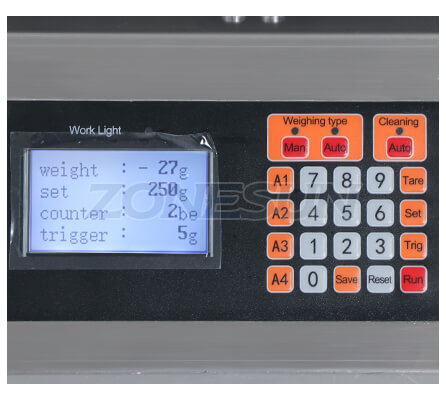 Operation Panel of Semi-automatic Cream Filling Machine