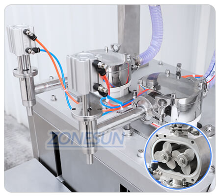 Pompe du rotor de la machine à remplissage de gel corporel semi-automatique