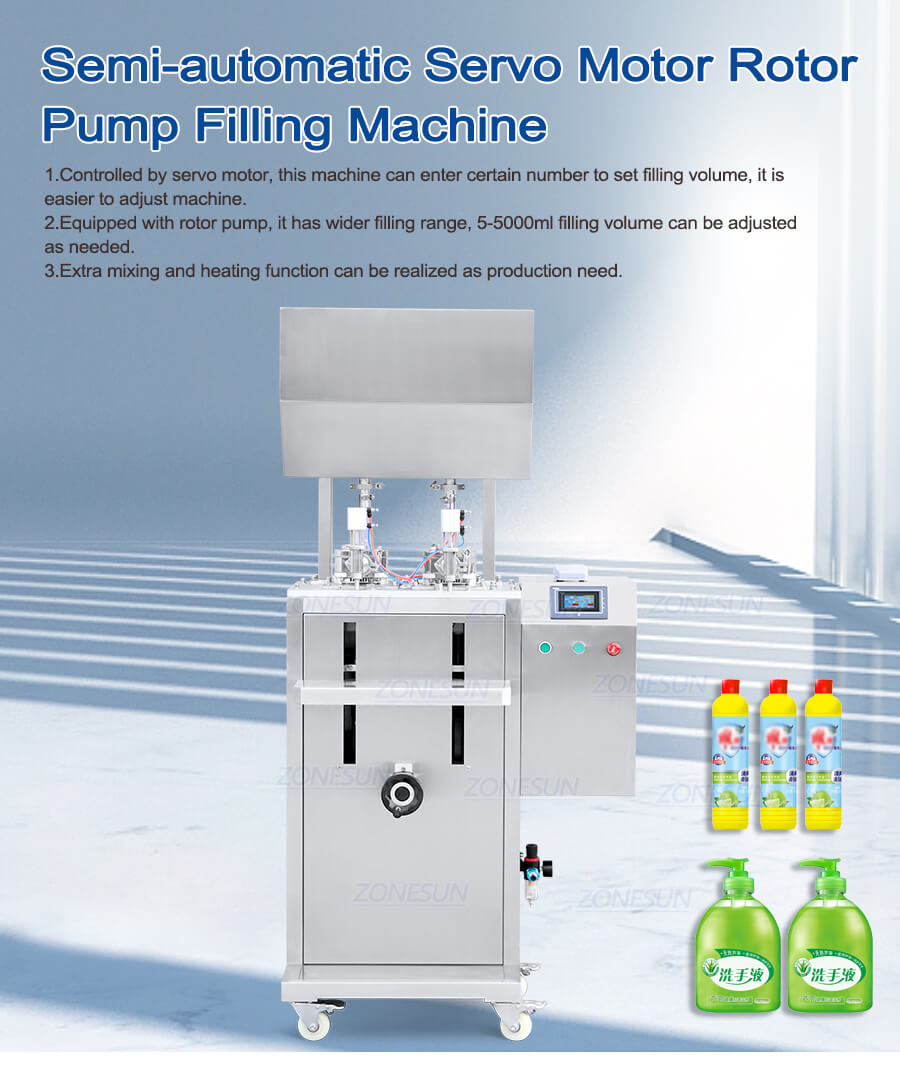 semi-automatic body gel filling machine