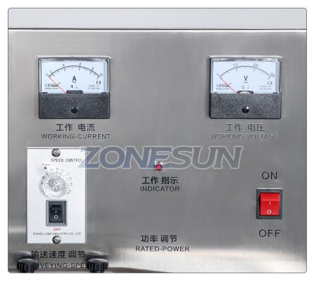 Operation Panel of Bottle Cap Sealing Machine